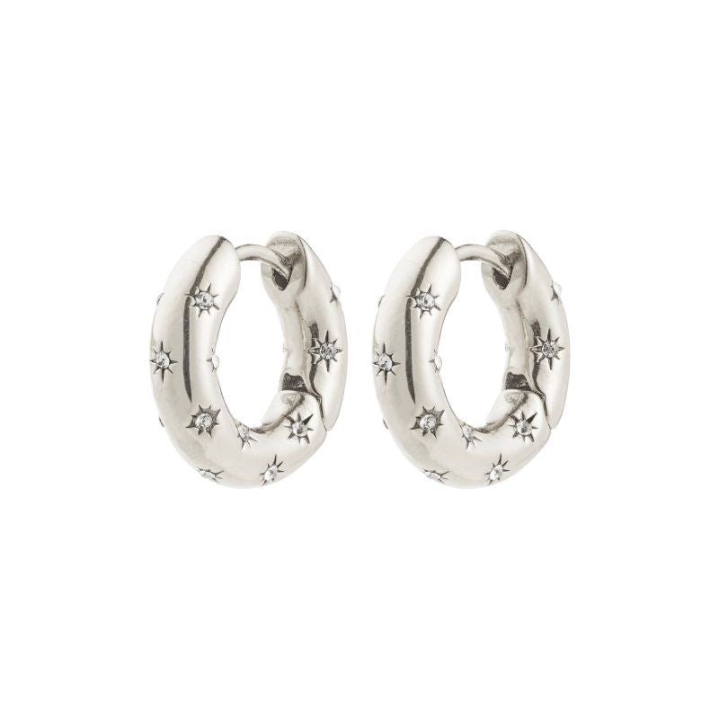 pilgrim navaeh silver hoop earring