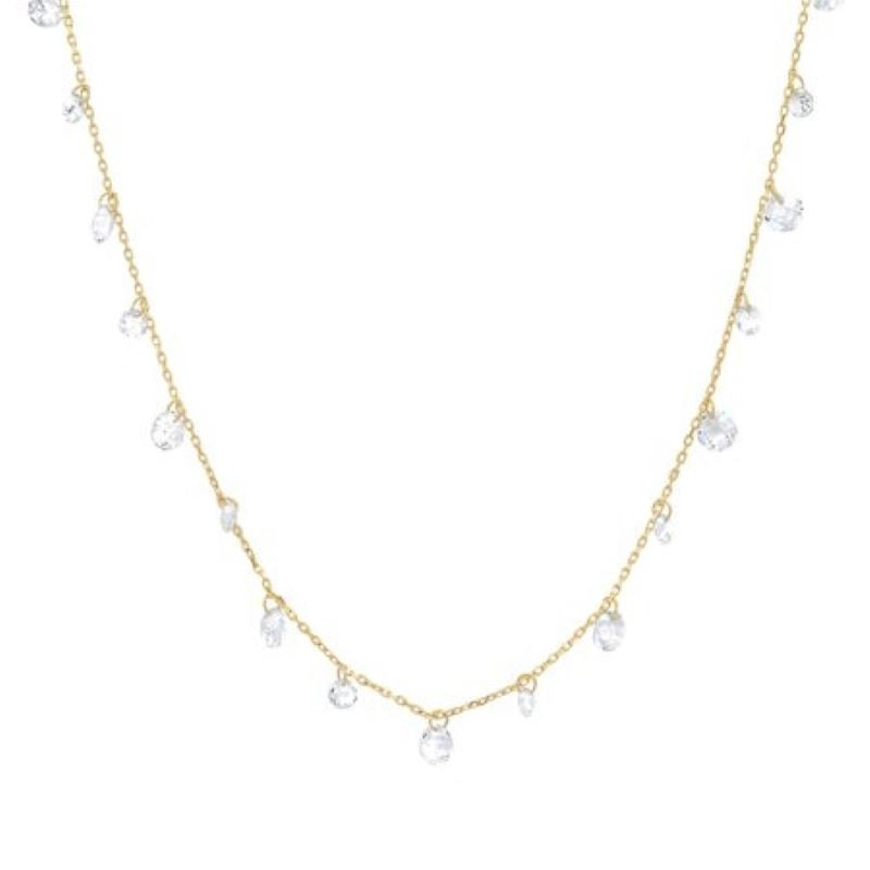 tai floating cz charm necklace