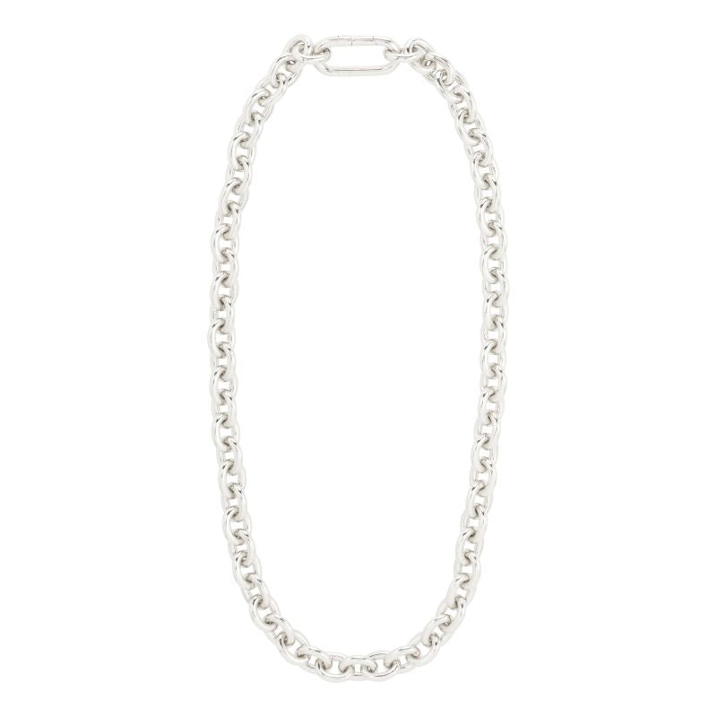 pilgrim phase silver chain necklace