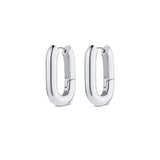 gorjana zoey statement silver hoop earring