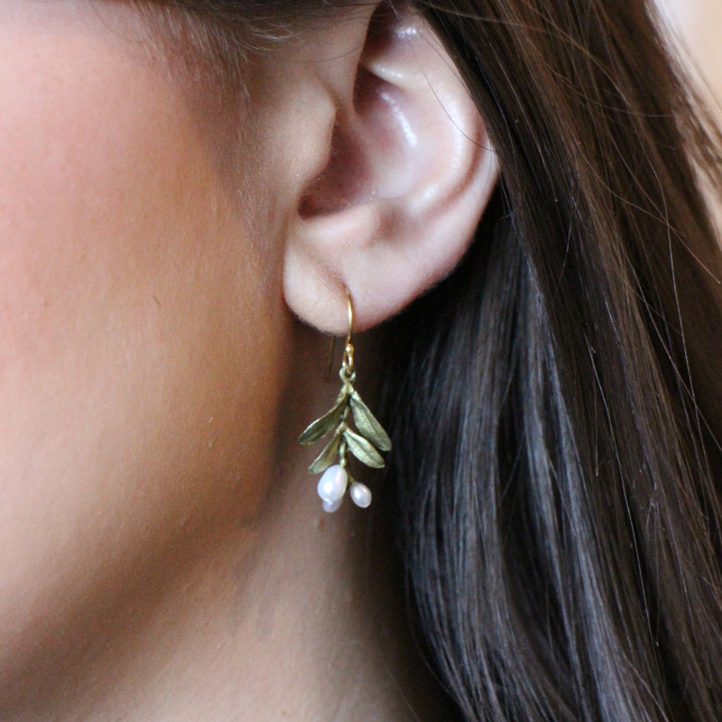 michael michaud garden vine wire earring