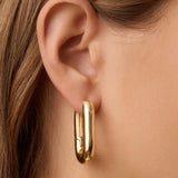 gorjana zoey statement gold hoop earring