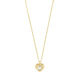 pilgrim nova gold heart necklace