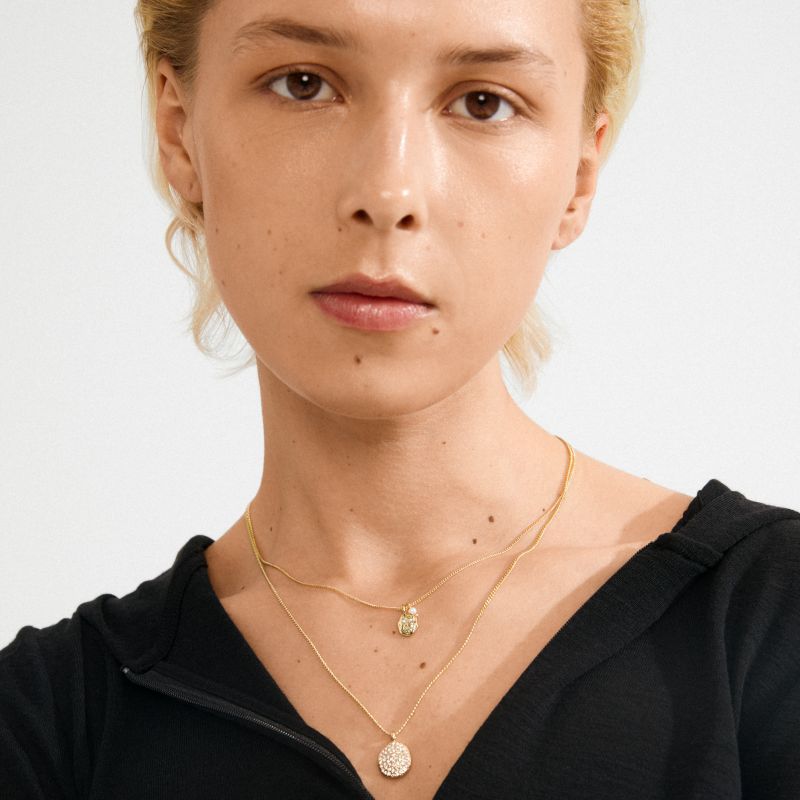 pilgrim shift 2 in 1 gold necklace
