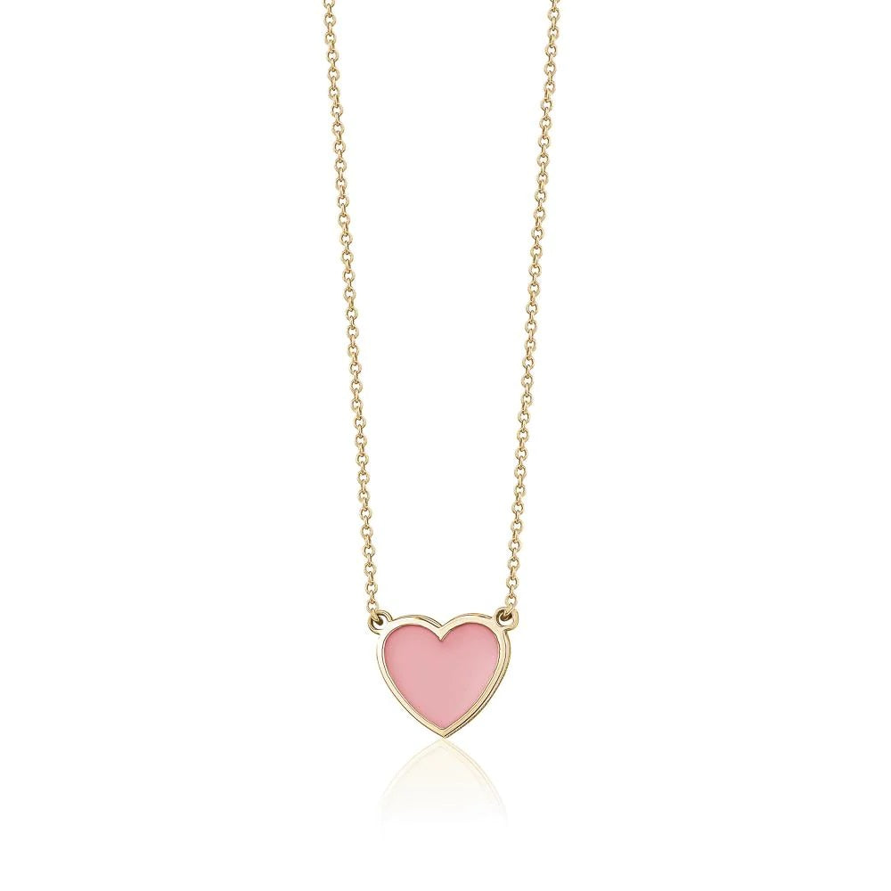 Enamel Heart Necklace