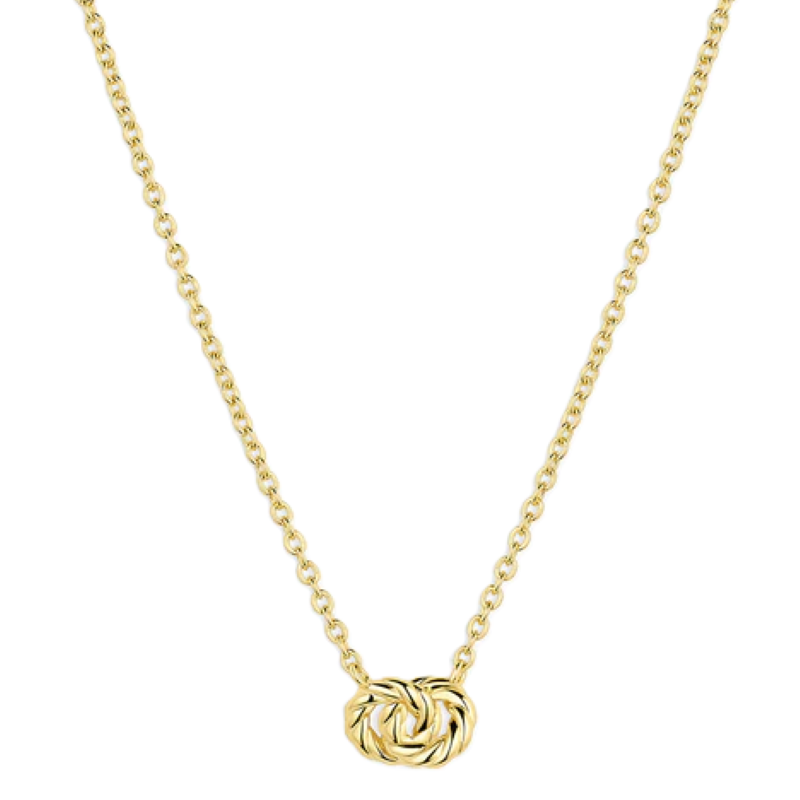 gorjana crew interlocking gold necklace