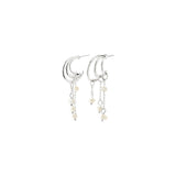pilgrim lunith pearl silver earring