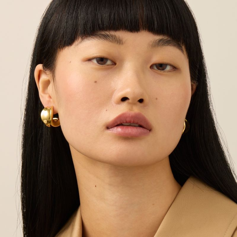 jenny bird doune gold chunky hoop earring