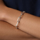 gorjana parker xl silver bracelet