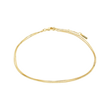 pilgrim care 2 in 1 gold anklet