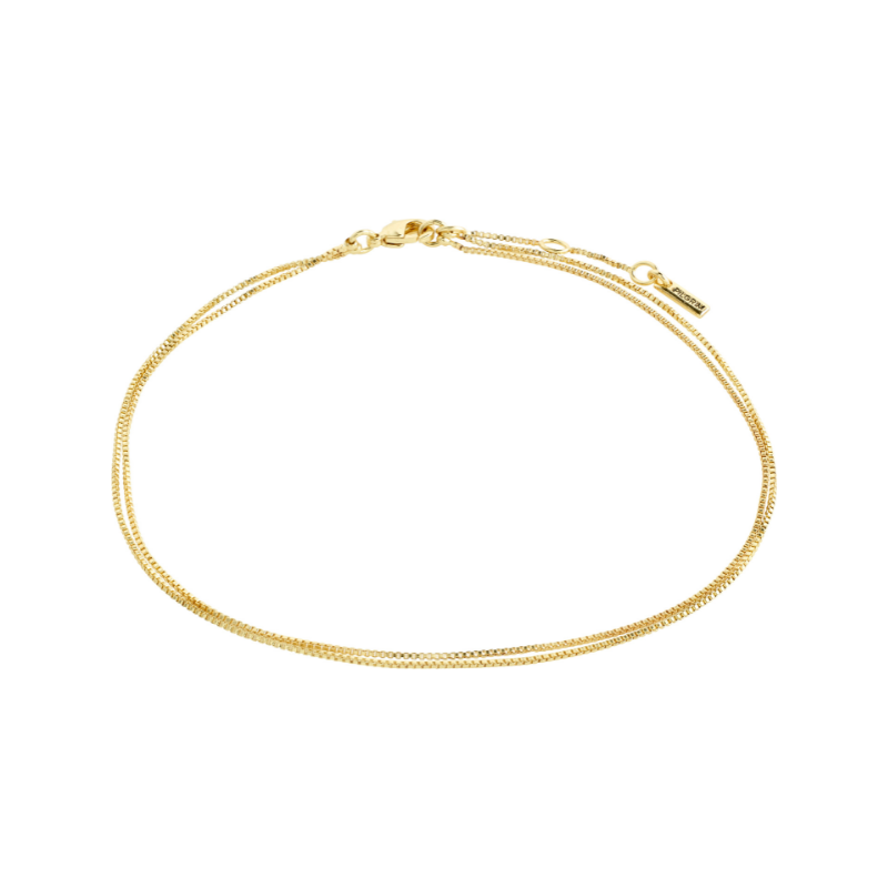 pilgrim care 2 in 1 gold anklet