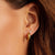 gorjana lou gold huggie earring