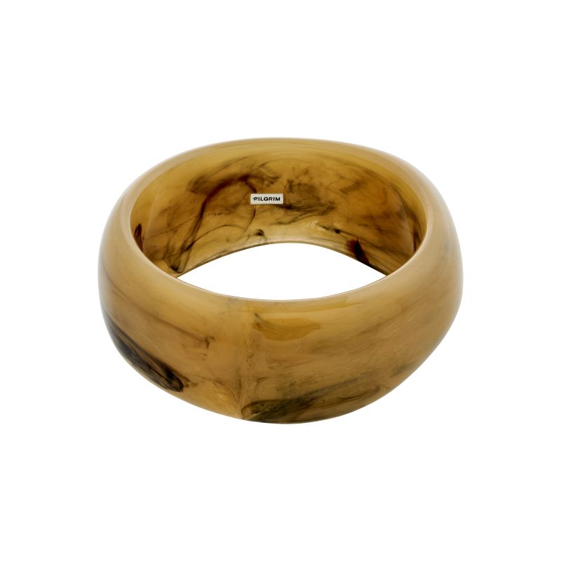 pilgrim aase green silver bangle bracelet
