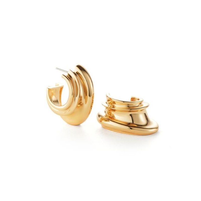 jenny bird gold leona hoop earring