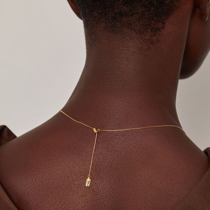 jenny bird leon gold pendant necklace