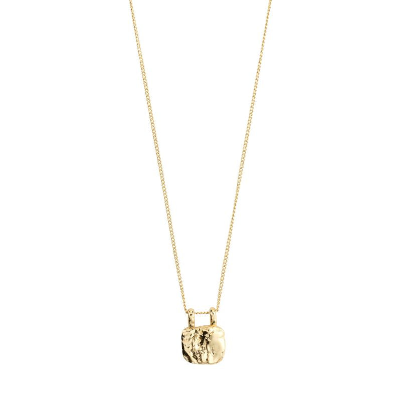 pilgrim bloom gold coin necklace