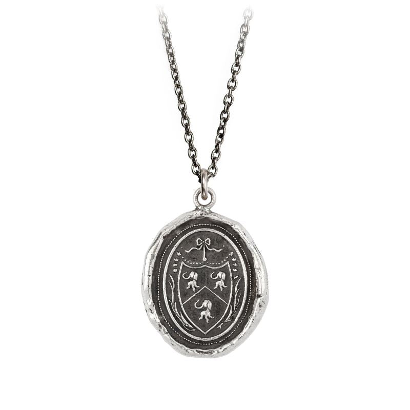 pyrrha silver talsiman longevity happiness good luck necklace