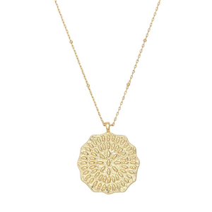 gorjana mosaic coin gold necklace