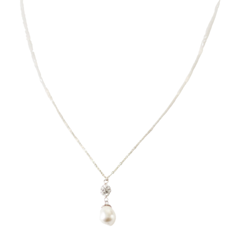 joanna bisley mia silver pearl necklace