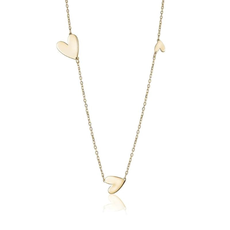 limlim joydrop ascending gold heart necklace