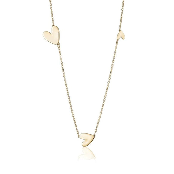 limlim joydrop ascending gold heart necklace
