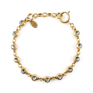 la vie crystal bracelet gold black diamond