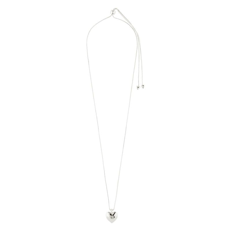 pilgrim sophia silver heart necklace