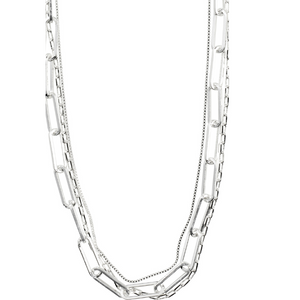 pilgrim freedom cable chain 3 in 1 necklace set