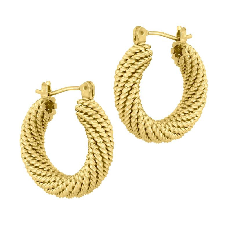 electric picks presley hoop gold earring