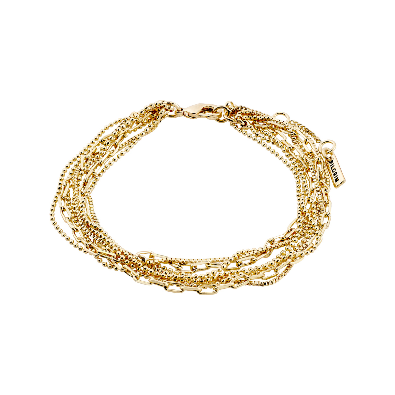 pilgrim lilly gold chain bracelet