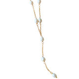 joanna bisley piper freshwater pearl y gold necklace