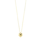 pilgrim sophia gold heart necklace