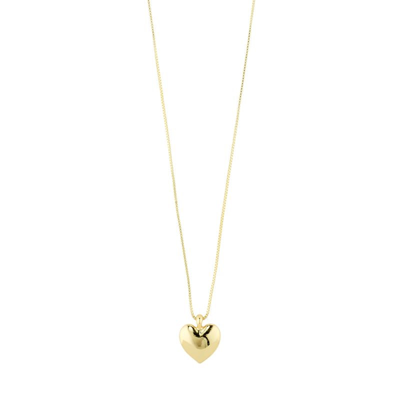 pilgrim sophia gold heart necklace