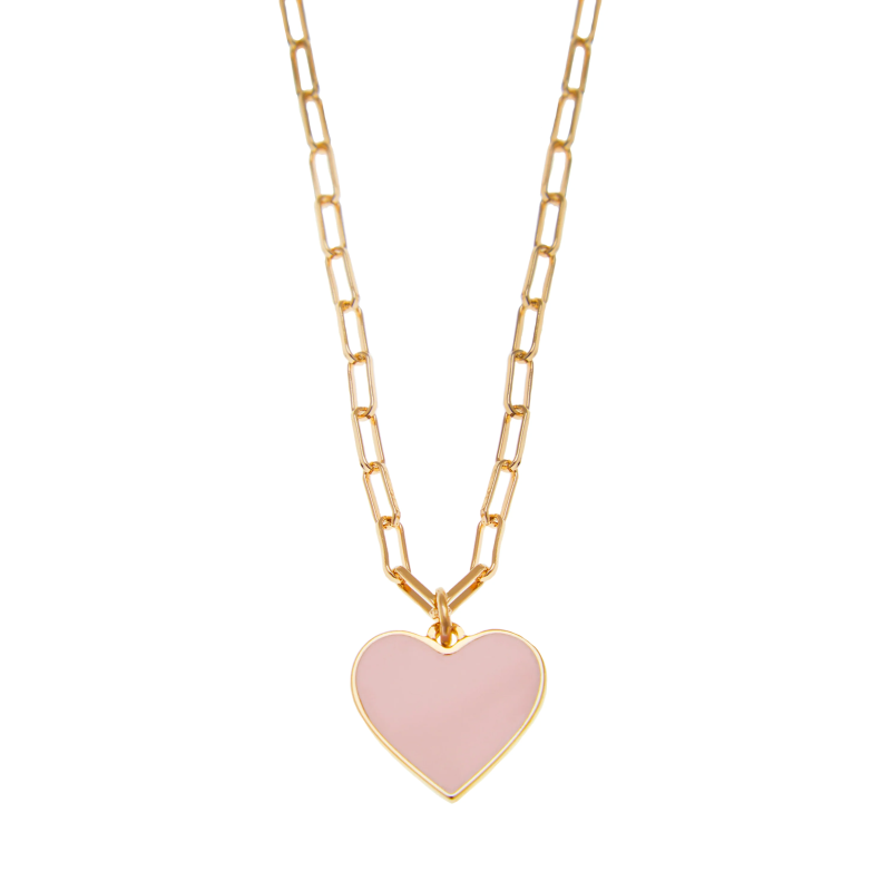 foxy good vibes only gold big love heart necklace