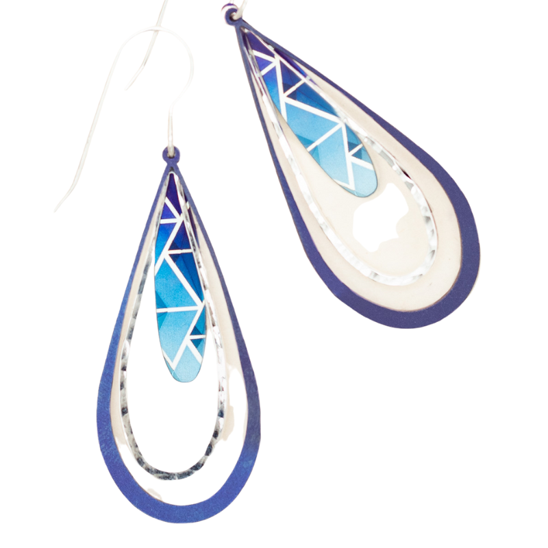 holly yashi still waters indigo silver earring