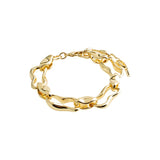 pilgrim wave gold bracelet 