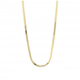 Snake Herringbone Gold Chain 18"