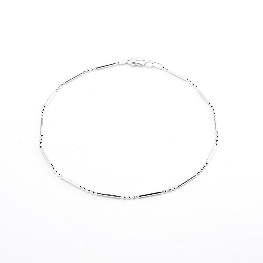 Bar and Ball Chain Anklet