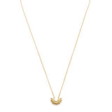 estella bartlett gold half sunburst necklace