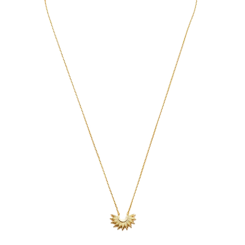 estella bartlett gold half sunburst necklace