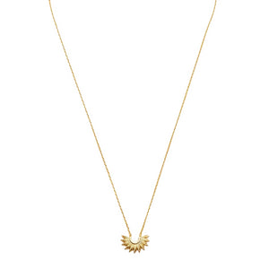 estella bartlett gold half sunburst necklace