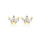 Marquise Stone Stud Earring