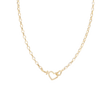 gorjana parker heart gold necklace