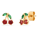 tai cherry gold stud earring