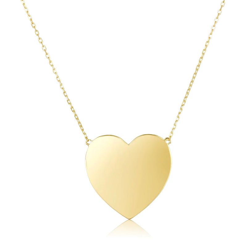 melinda maria xl you have my heart gold necklace
