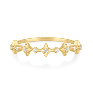 elizabeth stone cosmic stars gold ring