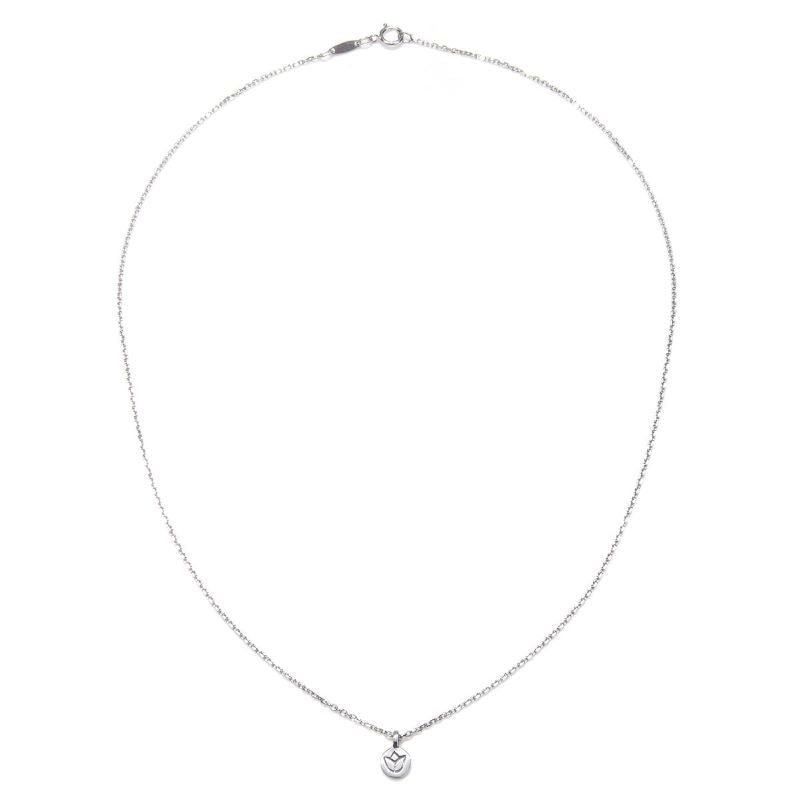 satya silver mini lotus necklace
