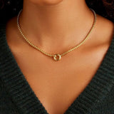 gorjana lou helium gold necklace