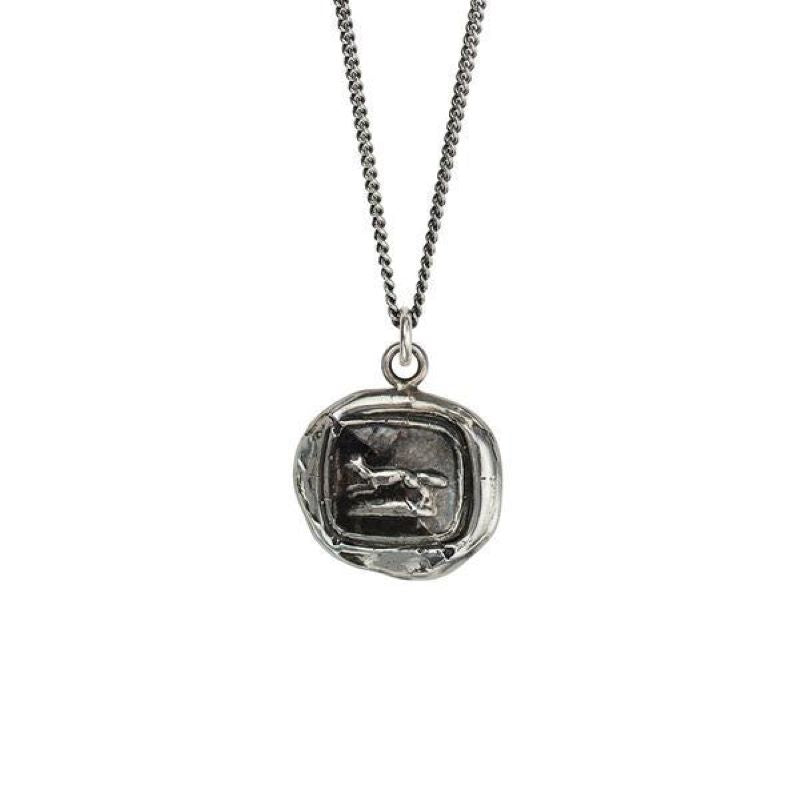 pyrrha pathfinder fox silver necklace