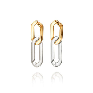 jenny bird rafael two tone hoop earring